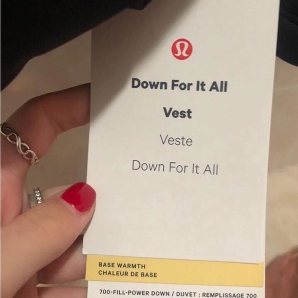 NEW Lululemon Down For It All Vest - Picture 5 of 7